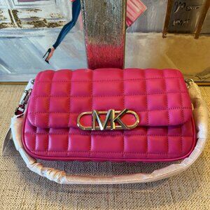 Michael Kors Parker Med Convertible Pochette Vibrant Pink
